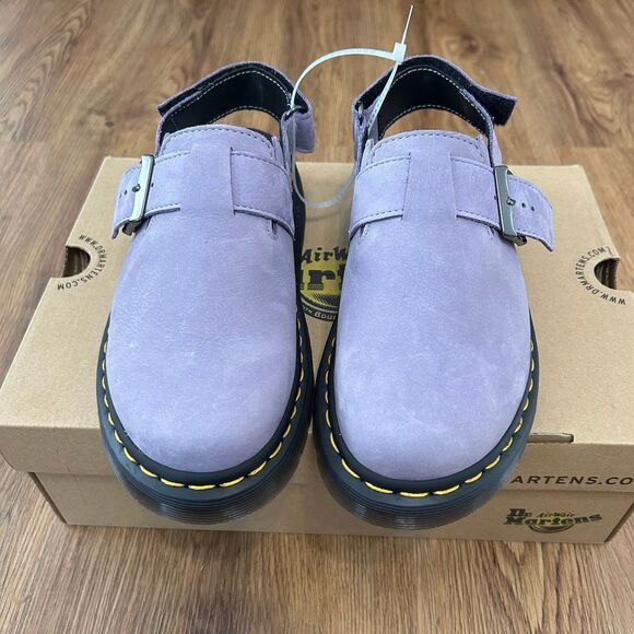 DR MARTENS Jorge II leather slingback clogs mules slip on shoes women’s 7 new - Picture 2 of 10